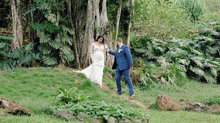 Tropical Jungle Wedding at Waimea Valley, Oahu Wedding Videographer