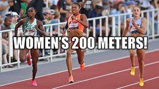 Abby Steiner VS. Sha'Carri Richardson! || Women's 200 Meters - 2024 Olympic Trials