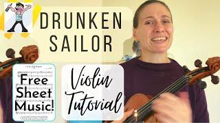 What Shall We Do With The Drunken Sailor Violin Notes