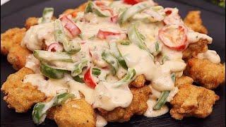 Most Crispiest Malai Chicken Starter Recipe by Cooking with Benazir