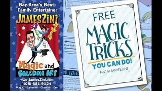 JAMESZINI's MAGIC LESSON 3: COME BACK COIN TRICK FROM JAMESZINI.COM