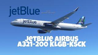 Infinite Flight JetBlue Airbus A321-200 KLGB-KSCK