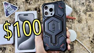 iPhone 15 Pro Max - Reviewing the $100 Phone Case - Urban Armor Gear (UAG) Monarch Pro Kevlar Black