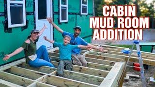 MORE Progress On Our Cabin Homestead Mud Room Addition Build | Little Hands BIG Help!