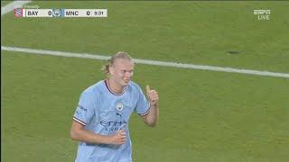 Erling Haaland Man City DEBUT vs Bayern 2022/23 