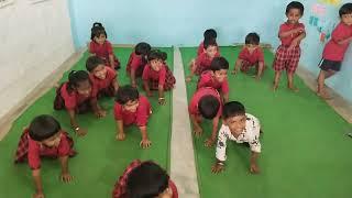 Action words acting shown by our PreKg and Playgroup children @nrvkidspreschoolmandya