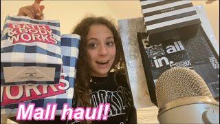 ASMR mall haul! Lulu, altard state, Sephora, bath and body works!