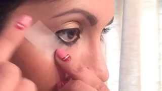 Winged Eyeliner Tutorial with Scotch Tape