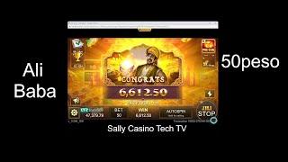 Ali Baba 50peso win to 6612peso- Sally Casino Teach TV channelSally Casino Teach TV channel
