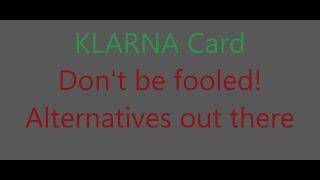 Klarna card explained and why you should look at alternatives #klarna #creditcard #buynowpaylater