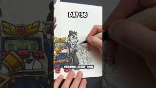 Day 36 Drawing EVERY Brawl Stars Skin - World Finals Leon