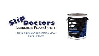 Alpha Grip Anti-Slip Paint Application View - Black + Primer