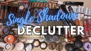 MAKEUP DECLUTTER 2025! \ Episode 19: Single Eyeshadows \ Over 60% Gone!