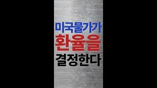 미국물가가 환율을 결정한다 #shorts