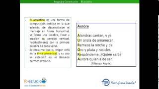 yoestudio   géneros históricos del género lírico   el acróstico