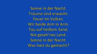 Sonne in der Nacht - Peter Maffay  Mit Text