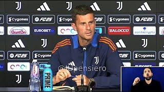 Conferenza stampa THIAGO MOTTA pre Genoa-Juve: "Oggi vi dico la formazione!.. Sorpreso da Pinsoglio"