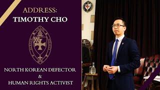 North Korean Defector Timothy Cho | Full address and Q&A | Durham Union