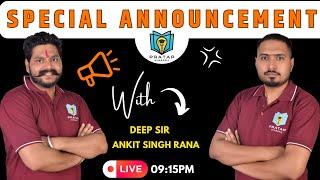 Special Announcement | Pratap Academy | Deep Sir | Ankit Singh Rana |