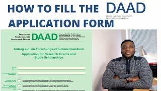 How to fill the DAAD Application form to win DAAD EPOS Scholarship 2023