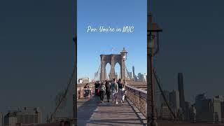 Serving iconic views day and night ️ #nyc #brooklynbridge #manhattan