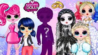 Ladybug, Mommy Long Legs, Harley Quinn, Wednesday Addams Wedding Dress - DIY Paper Dolls & Crafts