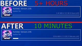 How to INCREASE DOWNLOAD SPEED on PS4 (15x faster)