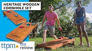 Heritage Wooden CornHole Set Tournament Size from EastPoint Sports | Outdoor Toy Review