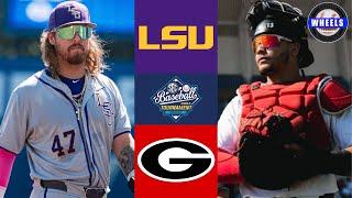 #11 LSU vs #6 Georgia | SEC Tourney Round 1 (Elimination Game) | 2024 College Baseball Highlights