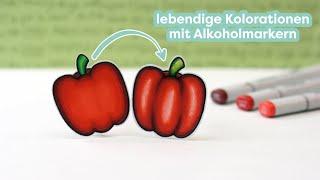 Kolorieren mit Alkoholmarkern - die Basics