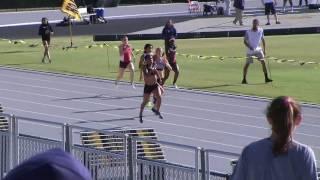 Eric Bougard and Allison Reaser 200m Dash Pacific Coast Intercollegiate Track Meet