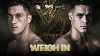 JAI OPETAIA VS. DAVID NYIKA WEIGH IN LIVESTREAM