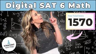 800 SAT Math Scorer | Math Walkthrough | Bluebook Digital SAT Practice Test 6