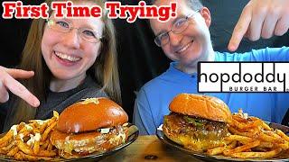 TRYING HOPDODDY BURGER BAR FOR THE FIRST TIME (Mukbang)!