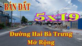 Bán Đất Đường Hai Bà Trưng Mở Rộng P Đông Hòa Dĩ An Ngang 5 x 19m.Kinh Doanh Buôn Bán