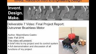 Maximiliano Castro: Outrunner Brushless Motor - Awesome Video Prize