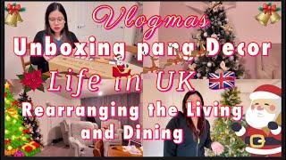 LIFE IN UK |  Vlogmas |UNBOXING FOR DECORATION| DAY IN MY LIFE VLOG BRITISH FILIPINA COUPLE