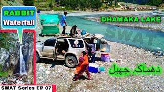 Swat Series EP 07 Exploring DHAMAKA LAKE and RABBIT WATERFALL ( ATROR VALLEY ) Kalam