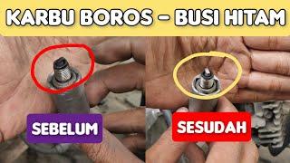 Motormu boros, busi hitam..? begini cara mengatasinya