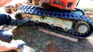 How to remove and replace excavator tracks the easy way