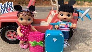 Baby Alive Abby Packing for Disney Vacation  ️