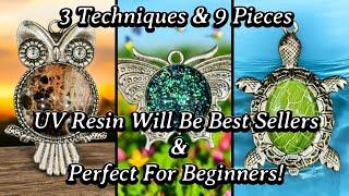 #640 UV Resin Jewelry For Beginners - Can Be A Best Seller - Super Simple Techniques!