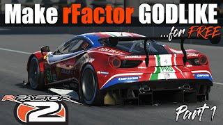 rFactor 2 Becomes GODLIKE with 18 FREE Laser-Scanned Tracks | Part 1