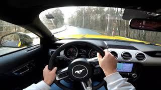 2017 Ford Mustang GT Black Shadow 5.0 V8 450 HP - POV Test Drive, sound, and powersilde