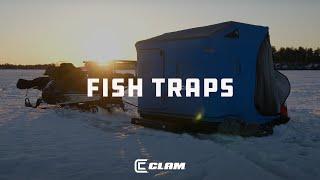 Clam Outdoors FISHTRAP Ice fishing Shelter Line Up