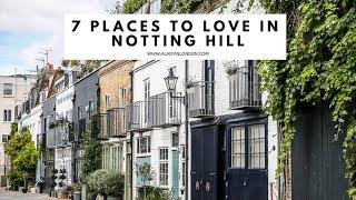 7 PLACES TO GO IN NOTTING HILL, LONDON | Portobello Road | Westbourne Grove | Colorful Houses