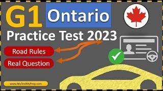 G1 Practice Test 2023 Ontario Road Rules (Real Questions Answers)