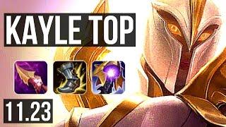 KAYLE vs YONE (TOP) | Rank 5 Kayle, 12/3/9, Godlike | NA Grandmaster | 11.23