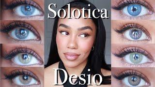 DESIO VS. SOLOTICA Comparison! Testing TOP RATED Color Contacts (Review & Try-On)