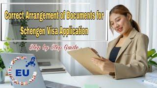 How to Arrange Documents for Schengen Visa Application?.. Do it like this! #schengenvisa  #visa